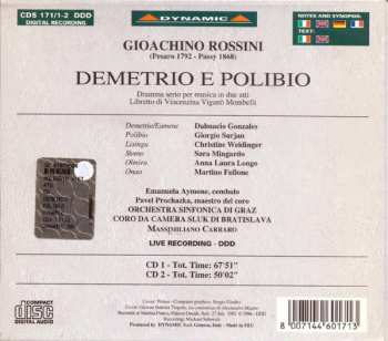 2CD/Dobozkészlet Gioacchino Rossini: Demetrio E Polibio