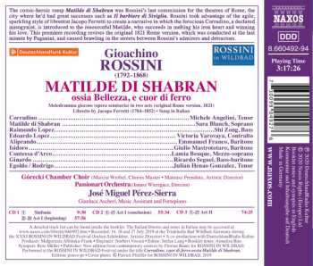 3CD Gioacchino Rossini: Matilde Di Shabran (Original Rome Version)