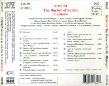 CD Gioacchino Rossini: The Barber Of Seville (Highlights)