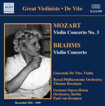 Album Sir Thomas Beecham: Violin Concerto No. 3 / Violin Concerto / Great Violinists • De Vito