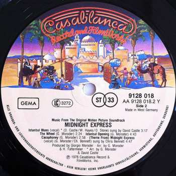 LP Giorgio Moroder: Midnight Express (Music From The Original Motion Picture Soundtrack)