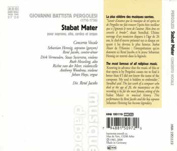 CD Giovanni Battista Pergolesi: Stabat Mater