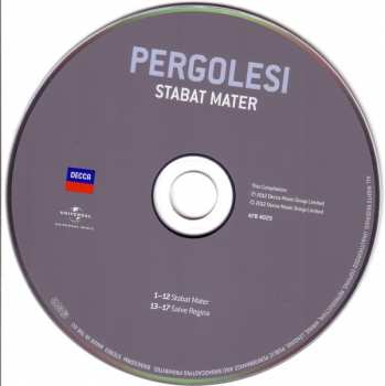 CD Giovanni Battista Pergolesi: Stabat Mater