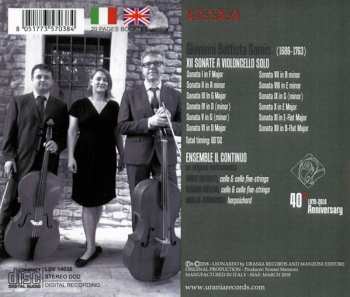 CD Ensemble Il Continuo: XII Sonate A Violoncello Solo