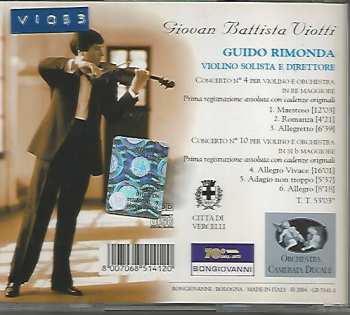 CD Giovanni Battista Viotti: Concerti Per Violino - Opera Integrale