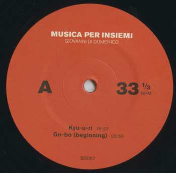 LP Giovanni Di Domenico: Musica Per Insiemi