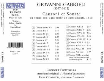CD Giovanni Gabrieli: Canzoni Et Sonate, 1615