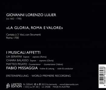 CD I Musicali Affetti: La Gloria, Roma E Valore