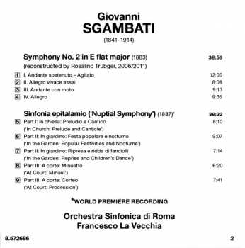 CD Francesco La Vecchia: Symphony No. 2 • Sinfonia Epitalamio