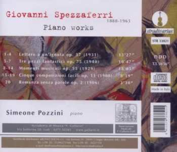 CD Giovanni Spezzaferri: Piano Works