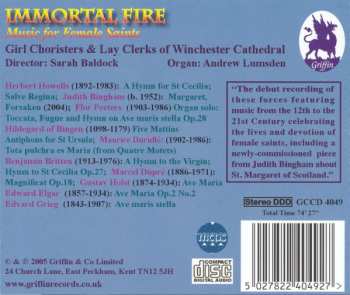 CD Andrew Lumsden: Immortal Fire (Music For Female Saints)