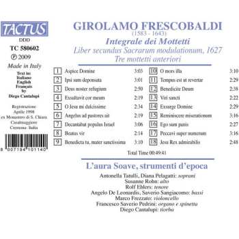 CD Girolamo Frescobaldi: Mottetti