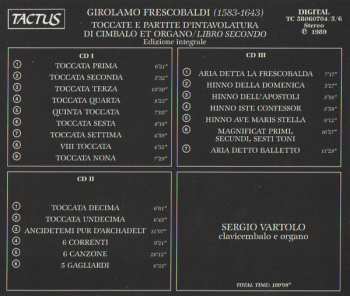 3CD Girolamo Frescobaldi: Toccate E Partite D'Intavolatura Di Cimbalo Et Organo. Libro Secondo