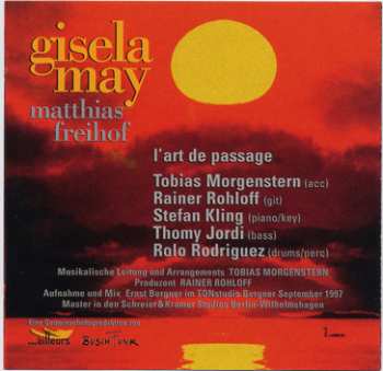 CD Gisela May: Lieder Von Jacques Brel