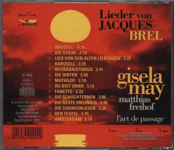 CD Gisela May: Lieder Von Jacques Brel