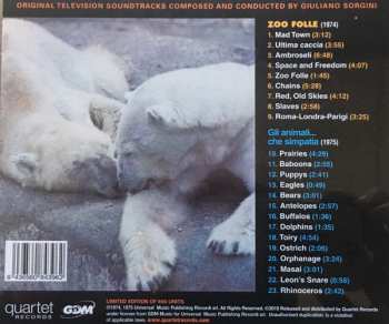 CD Giuliano Sorgini: Original Television Soundtracks Zoo Folle / Gli Animali... Che Simpatia LTD