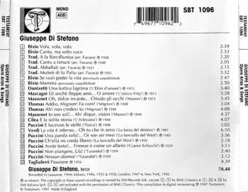 CD Giuseppe Di Stefano: The Young Giuseppe Di Stefano - Opera Arias & Songs