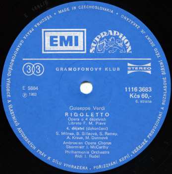 3LP/Dobozkészlet Giuseppe Verdi: Rigoletto (3xLP + BOX + BOOKLET)