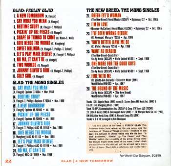 CD Glad: Glad: A New Tomorrow The Glad & New Breed Recordings