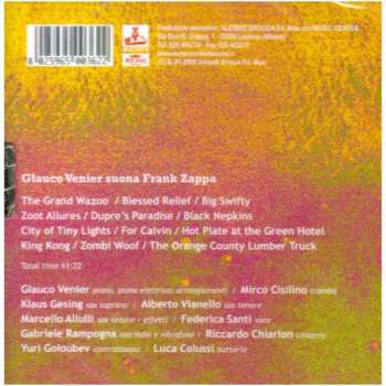 CD Glauco Venier: Glauco Venier Suona Frank Zappa