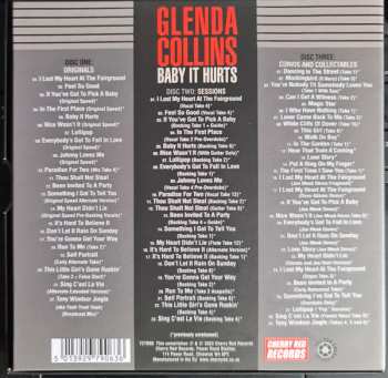 3CD/Dobozkészlet Glenda Collins: Baby It Hurts (The Holloway Road Sessions 1963-1966 Singles, Sessions, Outtakes, Demos And More)