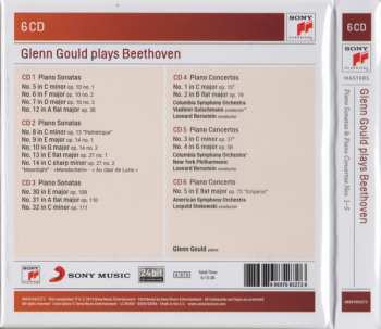 6CD/Dobozkészlet Ludwig van Beethoven: Glenn Gould Plays Beethoven (Piano Sonatas & Piano Concertos Nos. 1-5)