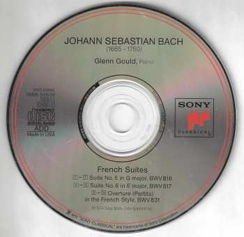 2CD Johann Sebastian Bach: French Suites BWV 812–817; Overture In French Style BWV 831