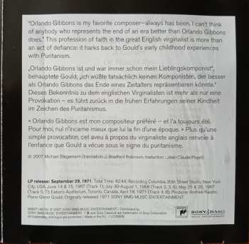 CD Glenn Gould: A Consort Of Musicke Bye William Byrde And Orlando Gibbons