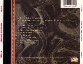 CD Glenn Jones: Here I Go Again