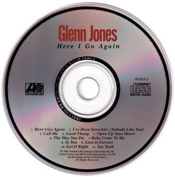 CD Glenn Jones: Here I Go Again