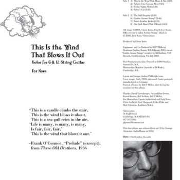 LP Glenn Jones: This Is The Wind That Blows It Out LTD