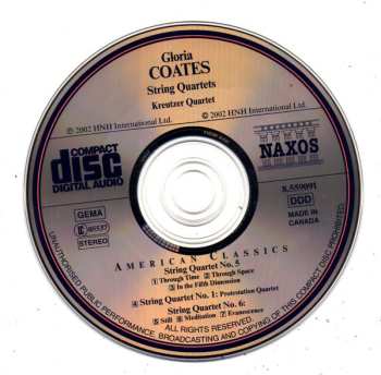 3CD/Dobozkészlet Gloria Coates: String Quartets 1-9
