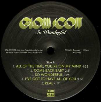 LP Gloria Scott: So Wonderful