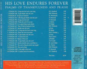 CD Gloriae Dei Cantores: His Love Endures Forever: Psalms of Thankfulness and Praise