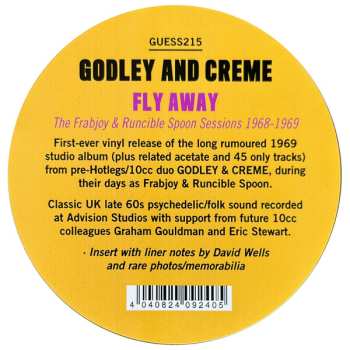 LP Godley & Creme: Fly Away: The Frabjoy & Runcible Spoon Sessions 1968-1969