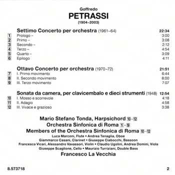 CD Francesco La Vecchia: Concertos For Orchestra Nos. 7 & 8