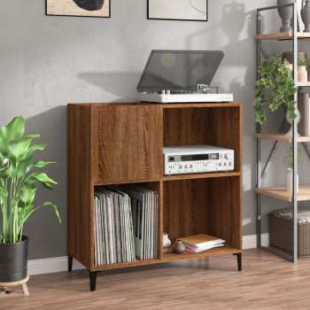 Audiotechnika Goka Skříňka na LP desky a audiotechniku - kovové nohy Hnědý dub (832004)