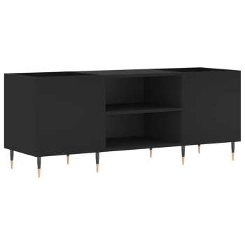 Audiotechnika Goka Skříňka s přihrádkami na LP desky a audiotechniku - pozlacené nohy Černá (831669)