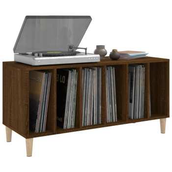 Audiotechnika Goka Skříňka s přihrádkami na LP desky - dřevěné nohy Hnědý dub (831980)