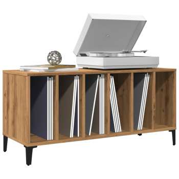 Audiotechnika Goka Skříňka s přihrádkami na LP desky - kovové nohy Dub artisan (857170)