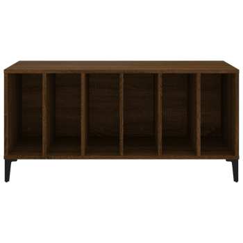 Audiotechnika Goka Skříňka s přihrádkami na LP desky - kovové nohy Hnědý dub (831988)