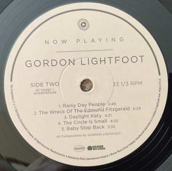 LP Gordon Lightfoot: Now Playing 