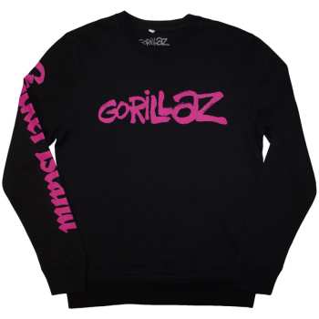  Gorillaz: Gorillaz Unisex Sweatshirt: Craker Island Pazuzu Spiral (back & Sleeve Print) (small) S