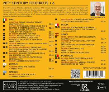 CD Gottlieb Wallisch: 20th Century Foxtrots • 6: Southern Europe