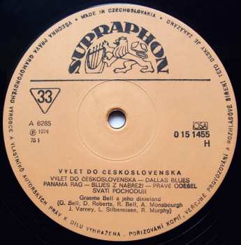 LP Graeme Bell And His Dixieland Jazz Band: Výlet Do Československa