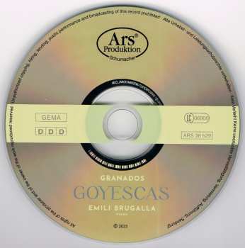CD Enrique Granados: Goyescas