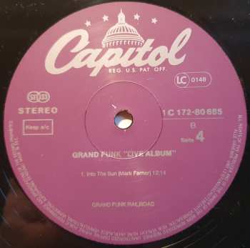 2LP Grand Funk Railroad: Live Album