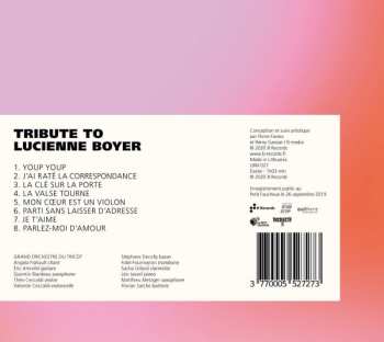 CD Grand Orchestre Du Tricot: Tribute To Lucienne Boyer - Le Petit Faucheux Live