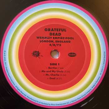 5LP/Dobozkészlet The Grateful Dead: Wembley Empire Pool, London, England 4/8/72 LTD