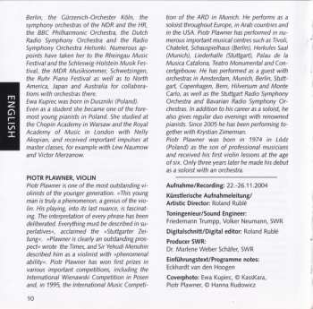 2CD Grażyna Bacewicz: Complete Works For Violin & Piano (World Premiere)